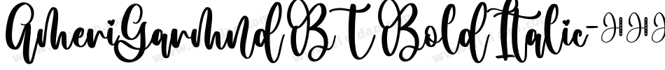 AmeriGarmnd BT Bold Italic字体转换